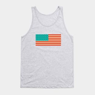 Mid Century Modern Americacn Flag Tank Top